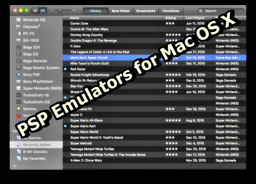 how to use psp emulator on mac